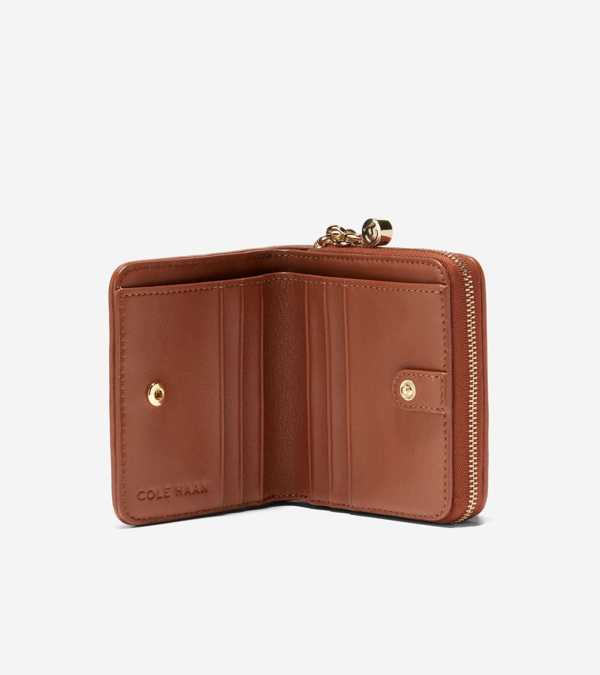 Essential Zip Wallet in Beige Or Khaki | Cole Haan